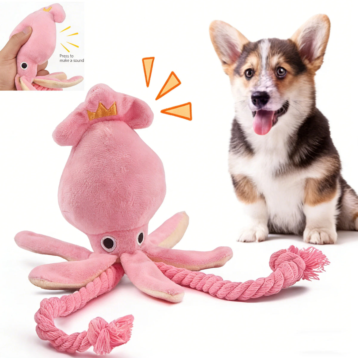 Pulpo de Cuerdas para Perros - Juguetes para Morder.